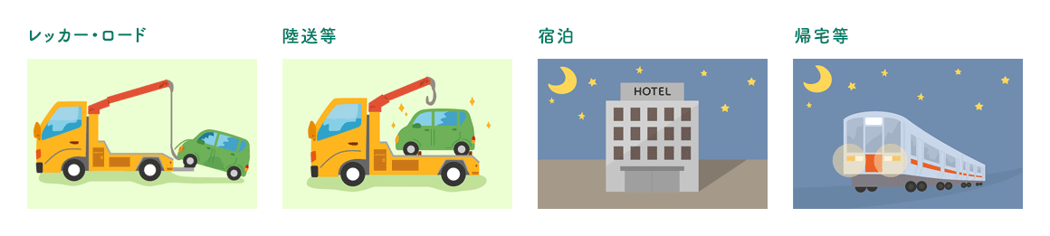 レッカー・ロード 陸送等 宿泊 帰宅等